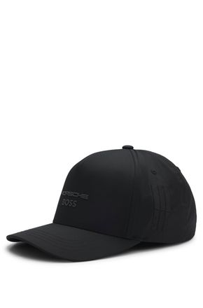 Boss Green by Hugo Boss Baseball Cap BOSS GREEN Poulin PS Spirit 70, Herren, schwarz 001, Twill, Materialmix, unifarben, Caps Baseball Cap, PORSCHE x BOSS