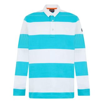 Paul & Shark Paul & Shark, Polo Shirts, male, Blue, Size: 6XL Long Sleeve Polo