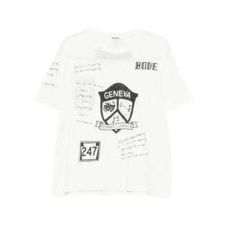 Bode T-Shirts, male, White, Size: L Mrs26Cs032 T-shirt