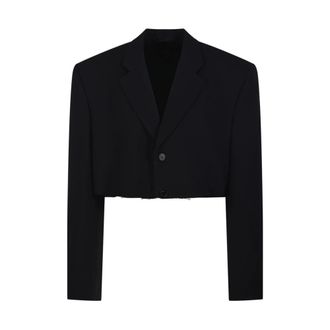 Balenciaga Blazers, female, Black, XS, Cut Off SB Jacket