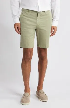 Scott Barber Microsanded Cotton Stretch Twill Shorts in Sage at Nordstrom Rack, Size 32