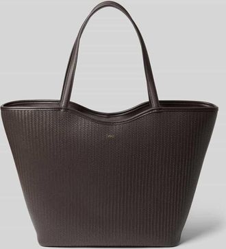 HUGO BOSS Shopper mit Label-Applikation Modell ANETT in Dunkelbraun, Gr&ouml;&szlig;e 1