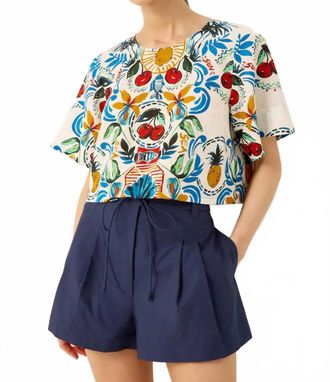 Marie Oliver Lander High Rise Short In Navy