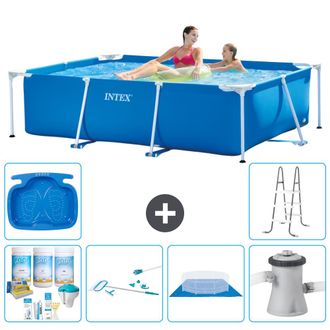 Intex Piscina Con Estructura Rectangular - 220x150x60 Cm - 7-piezas S20822