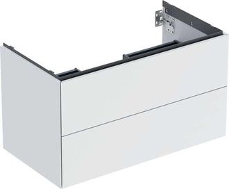 Keramag Geberit One Mueble Bajo Lavabo, 2 Cajones, 88.8x50.4x47cm