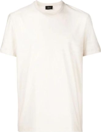 Brioni T-Shirts - Heren - T-shirts - Beige - 3XL - Katoen - Tops