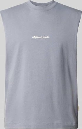 Jack & Jones Jack & Jones T-Shirt mit Stitching in Rauchblau, Gr&ouml;&szlig;e XXL