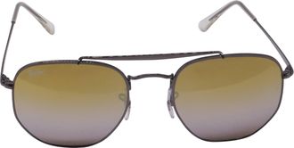 Ray-Ban RB3648 Marshal Aviator Sunglasses in Silver Metal