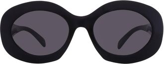 Celine TRIOMPHE Smoke Oval Ladies Sunglasses CL40292U 01A 54
