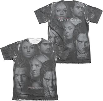 Gildan Vampire Diaries In The Woods (Front/Back Print) Adult Poly/Cotton Short Sleeve Tee / T-Shirt
