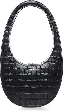 Coperni Croco Swipe Leather Shoulder Bag