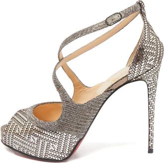 Christian Louboutin Sandali con glitter - Effetto metallizzato