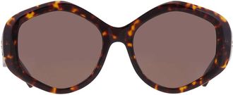 Tory Burch Brown Geometric Ladies Sunglasses TY7217U 196473 55