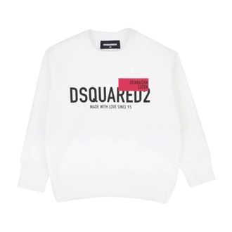 Dsquared2 Sweatshirt - male - Dsquared2 - Kids Sweatshirts - White - 8 Y - Kids