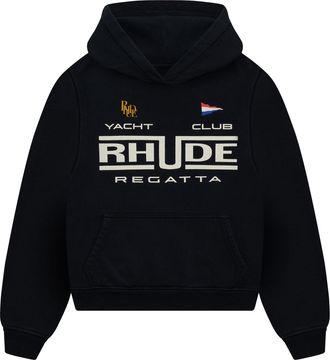 Rhude Regatta Vintage Sweatshirt In Black And White