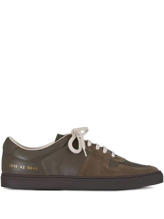 Common Projects BBall leather suede sneakers - Green