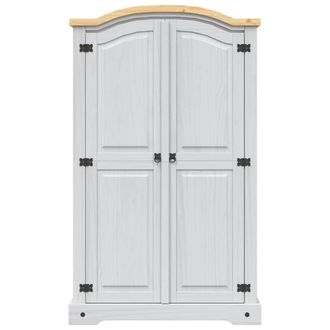 Berkfield Home Wardrobe Mexican Pine Corona Range 2 Doors White