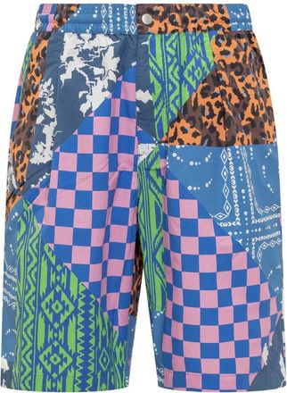 Marcelo Burlon Short Mix & Match - Heren - Korte Broeken - Veelkleurig - S - Polyester - Korte Broeken