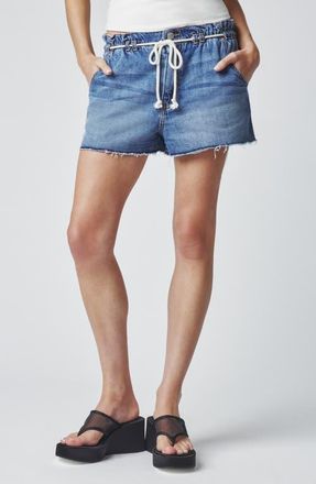 Florence By Mills Paper Bag High Waist Denim Shorts in Med Wash at Nordstrom, Size Xx-Small