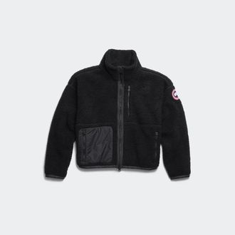 Canada Goose Simcoe Zip Up Fleece Sweater (Women, Black, XL)