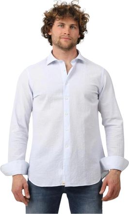 Tintoria Mattei Camicia - Heren - Zakelijke Overhemden - Wit - 3XL - Overhemden