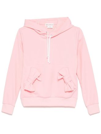 Comme Des Garçons bow hoodie - women - Polyester - S - Pink