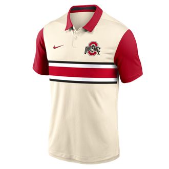 Nike Ohio State Vapor Primary Logo Nike Mens Dri-FIT College Polo in Brown | 00HT0HPGOH-B3F