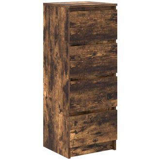vidaXL Credenza Rovere Fumo 37,5x35x99 cm in Legno Multistrato - Vidaxl