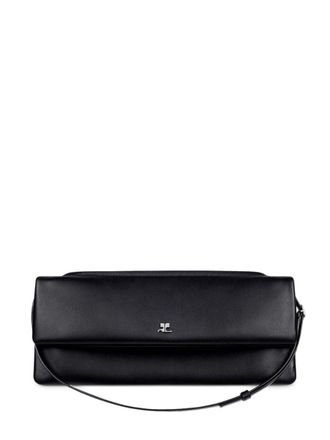 Courr&egrave;ges Black Leather Bag