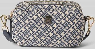 Tommy Hilfiger Umhängetasche mit Monogramm Jacquard in Marine, Größe 1
