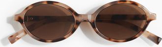 H&M Ovale Sonnenbrille - Beige