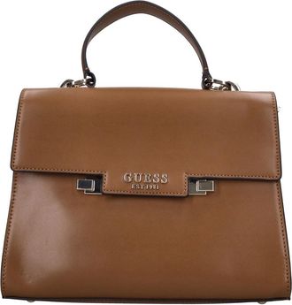 Guess Tassen, Dames, Bruin, ONE Size, Leer, Handtas van imitatieleer
