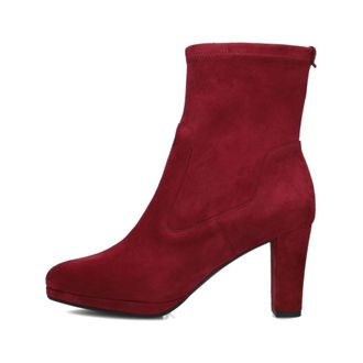 Peter Kaiser Schoenen, Dames, Rood, 38 EU, Su&egrave;de, Rode Su&egrave;de Enkellaarsjes Klassieke Stijl