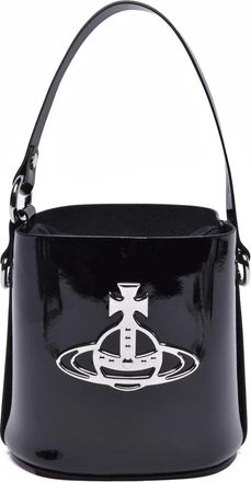 Vivienne Westwood Daisy Drawstring Shoulder Bag With Metallic Emblem