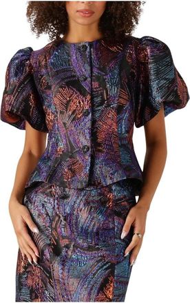 Y.A.S Yasmadonna SS TOP - Dames - Blouses - Veelkleurig - M - Overhemden