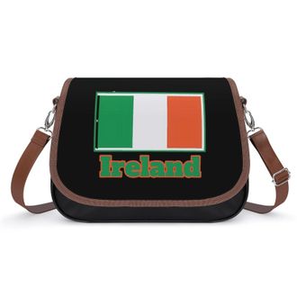 Generic Ireland Irish Flag Womens Crossbody Bag Fashion Shoulder Handbags Message Tote Bag with Adjustable Strap