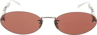 Gucci Accessoires, unisex, Grijs, ONE Size, Stijlvolle zonnebril met uniek ontwerp