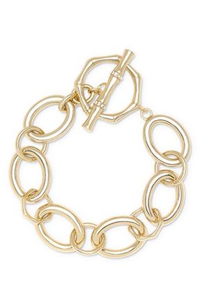 Ramy Brook Chiara Goldtone Bamboo Link Bracelet at Nordstrom