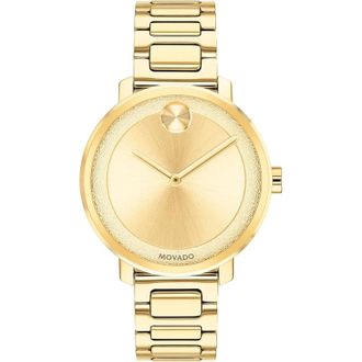 Movado Womens Pale Gold Dial Watch