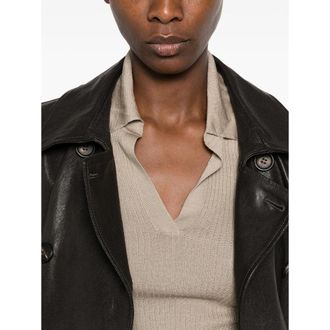 Max Mara V-Neck Ribbed Knit Sweater