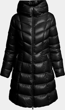 Moncler Marusse Hooded Mid-Length Down Jacket