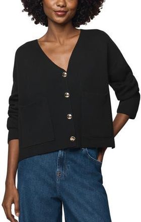 Splendid Libby Crop Cardigan in Black at Nordstrom Rack, Size X-Large