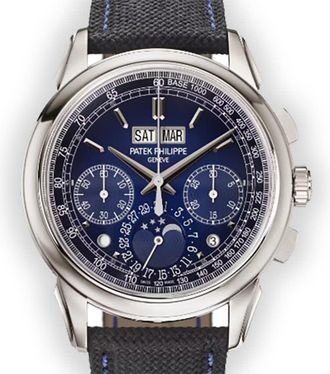 Patek Philippe Grand Complications Chronograph Hand Wind Blue Dial Watch 5270P-016