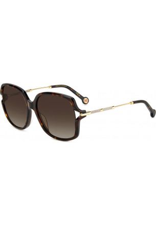 Carolina Herrera Womens HER 0132 G S 58 086 Sunglasses - Brown - One Size