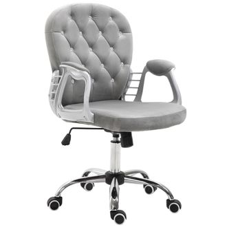 Vinsetto Silla de escritorio 59.5x60.5x105 cm gris