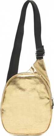 Jack Gomme Womens Kangaroo Asymmetrical Bag In Gold