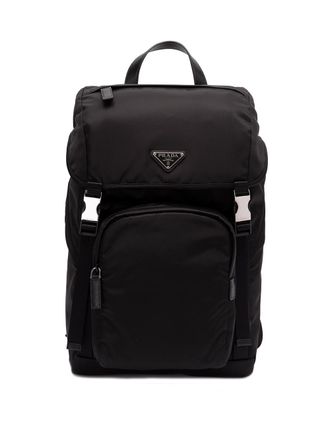 Prada Re-Nylon And Saffiano Leather Backpack