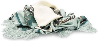 La DoubleJ Reversible Fringe Carr&eacute; Scarf