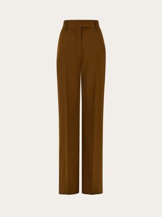 Ferragamo Donna Pantalone sartoriale in chevron Marrone
