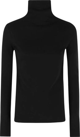 Vince Essential L/S Turtleneck - Dames - Coltruien - Zwart - M - Katoen - Truien & Vesten
